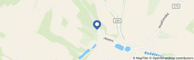 Mapa - Dětské hřiště Jezerní
