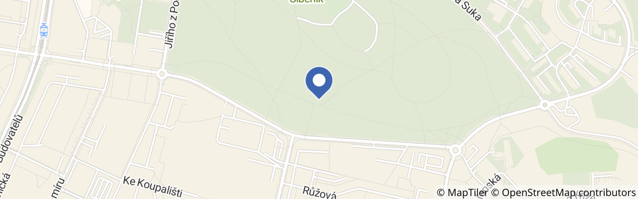 Mapa - Dětské hřiště v parku Šibeník