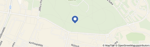 Mapa - Dětské hřiště v parku Šibeník