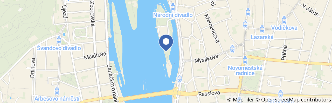 Mapa - Dětské hřiště Žofín