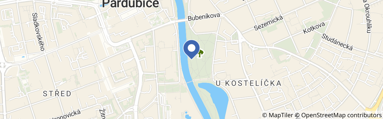 Mapa - Dětské hřiště Bubeníkovy sady