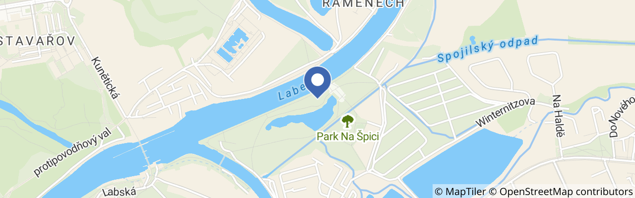 Mapa - Dětské hřiště park Na Špici