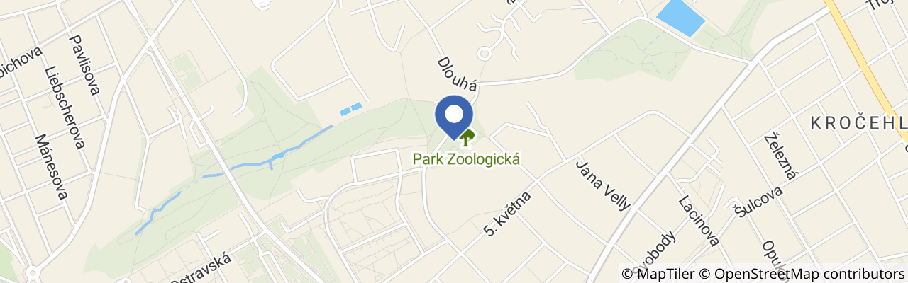 Mapa - Park Zoologická