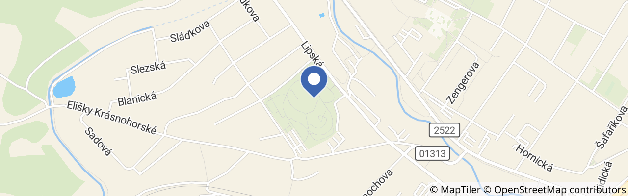 Mapa - Dětské hřiště a volnočasový areál Domovinka