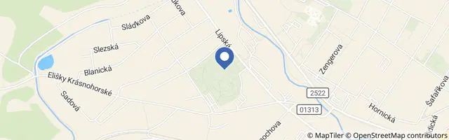 Mapa - Dětské hřiště a volnočasový areál Domovinka