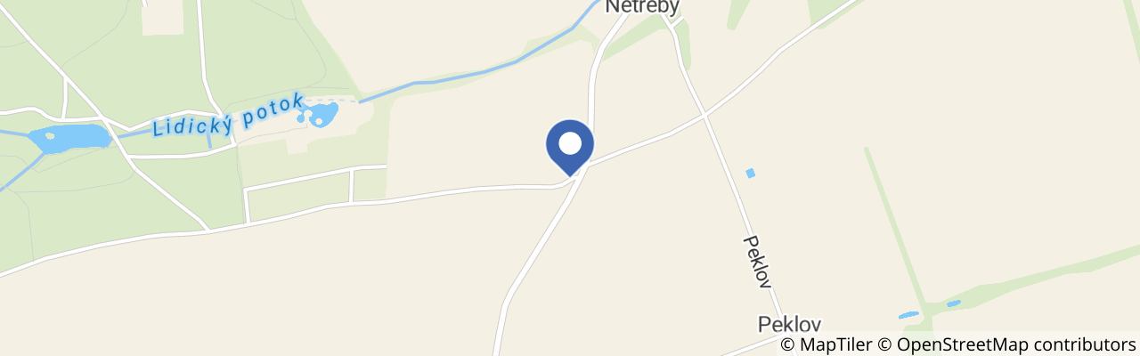 Mapa - Kukuřičné bludiště Kladno - Netřeby