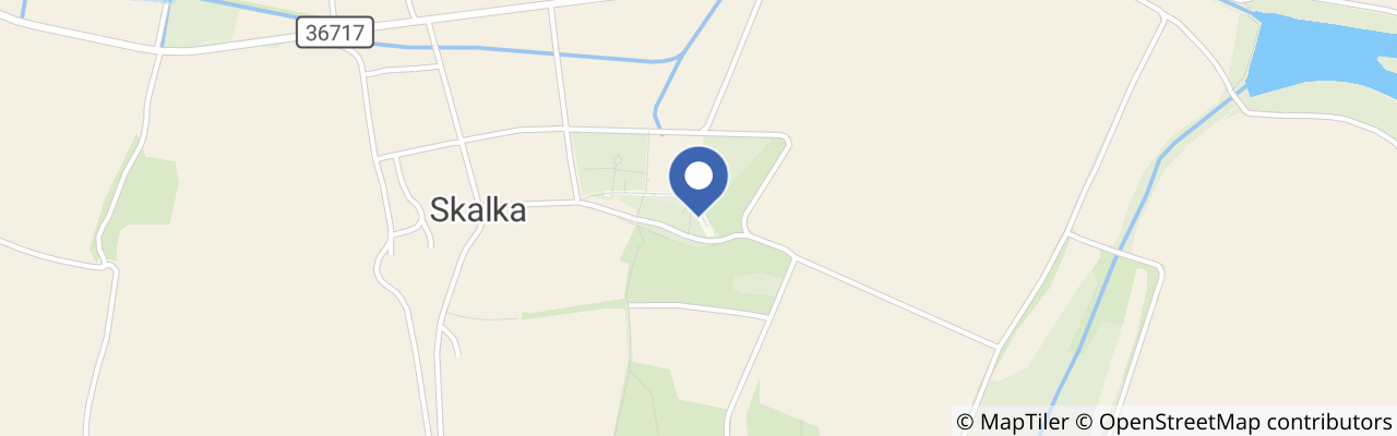 Mapa - Léčivé prameny - lázně Skalka