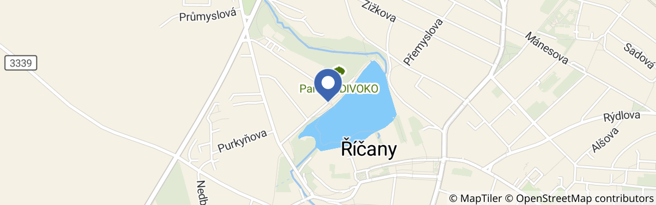 Mapa - Lávka přes Mlýnský rybník