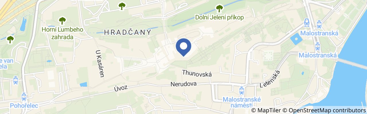 Mapa - Pražský hrad