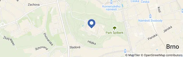 Mapa - Světelný hrad Brno