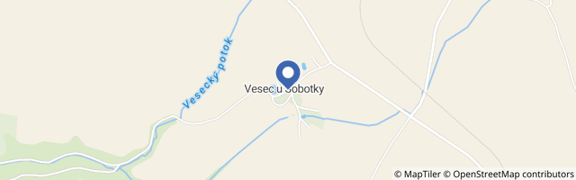 Mapa - Chalupa Vesec