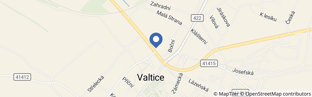 Mapa - Hotel Besední Dům Valtice