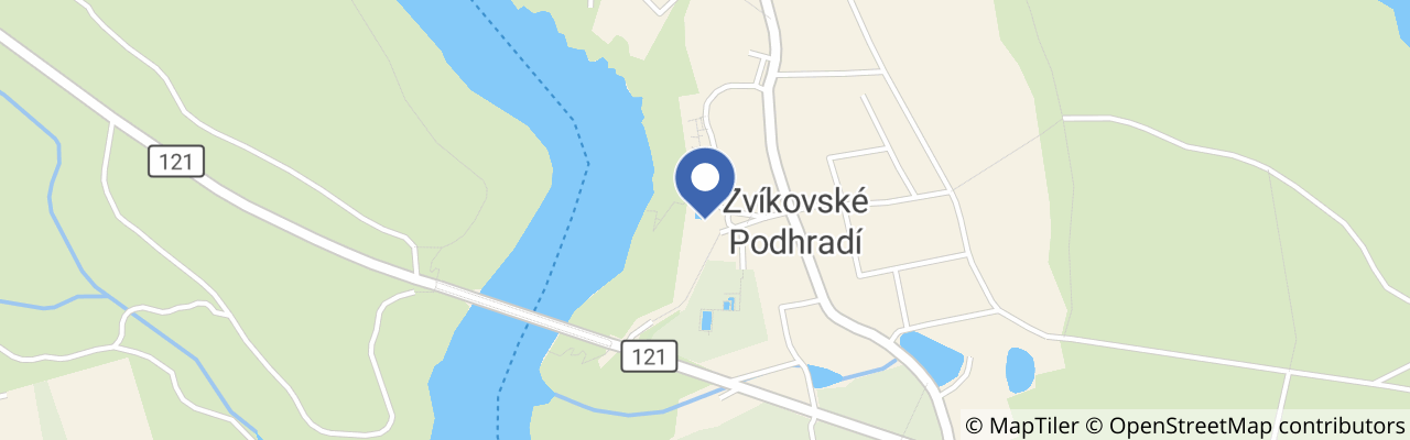 Mapa - Resort Hotel Zvíkov