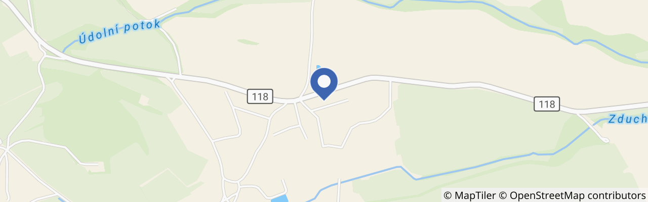 Mapa - Penzion Jezerná