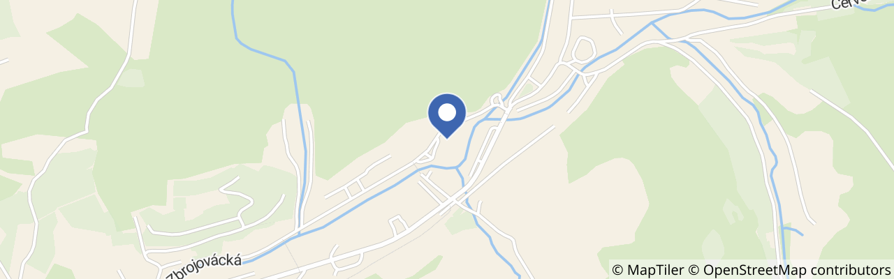 Mapa - Hotel a restaurace U Vychopňů