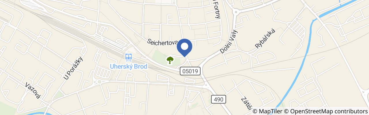 Mapa - Hotel U Brány