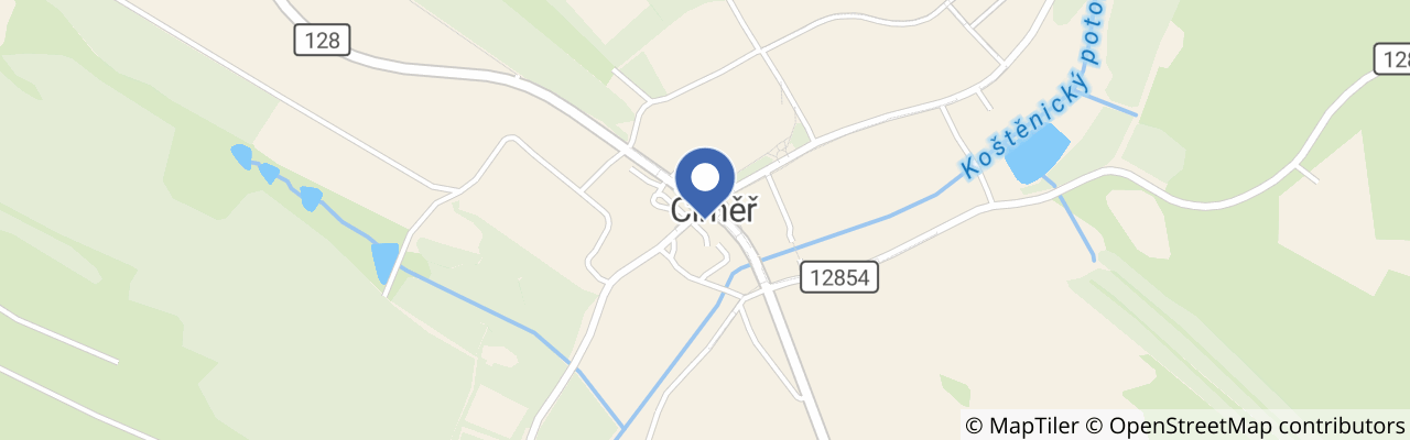 Mapa - Penzion Na Hostici