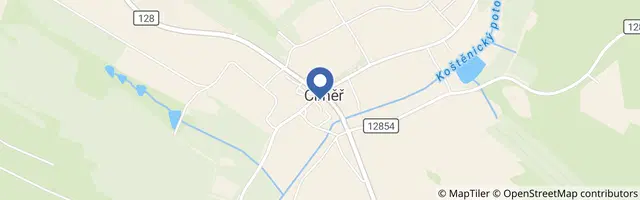 Mapa - Penzion Na Hostici
