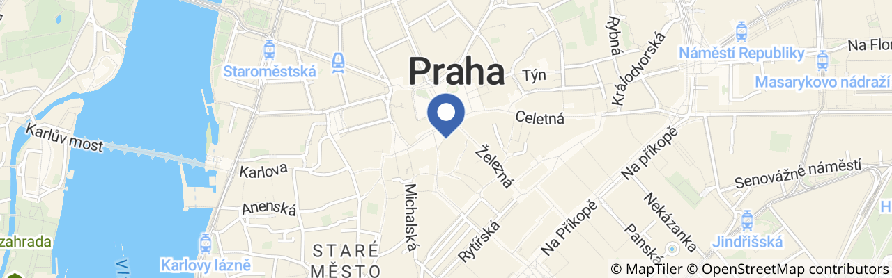 Mapa - Mozart interactive museum Praha