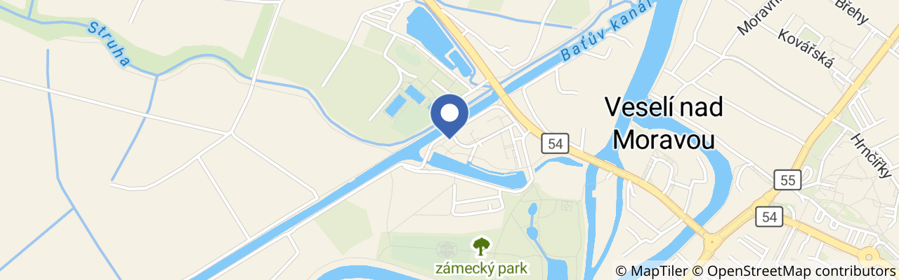 Mapa - Lanové centrum