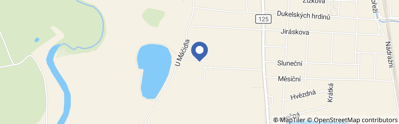 Mapa - Hotel U Jezera