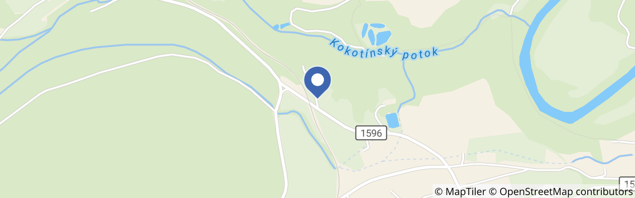 Mapa - Penzion Na Podlesí ve Zlaté Koruně