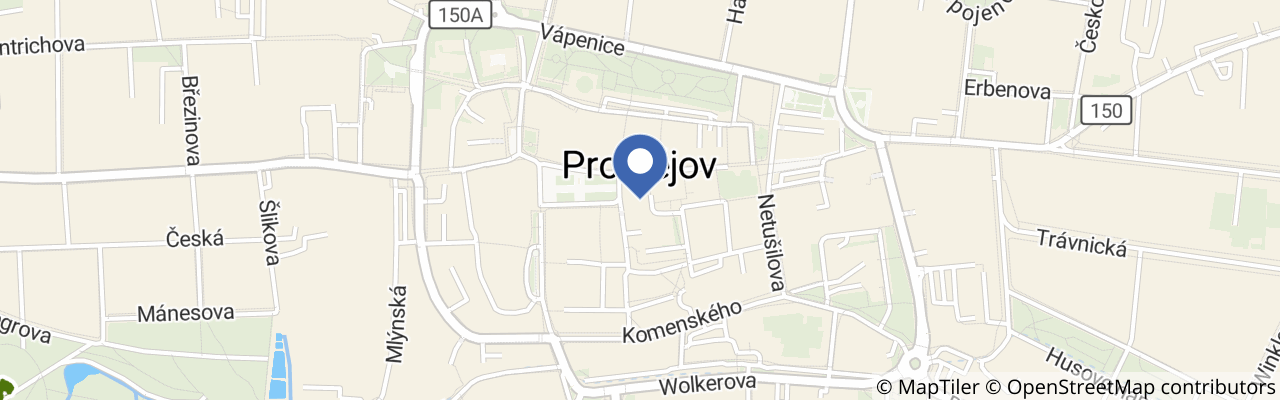 Mapa - Muzeum a galerie Prostějov