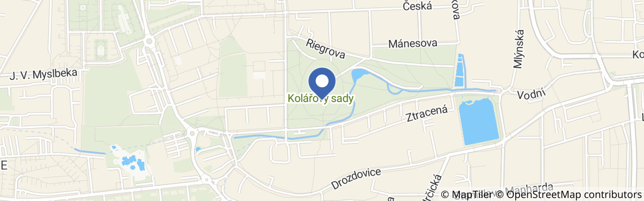 Mapa - Hvězdárna