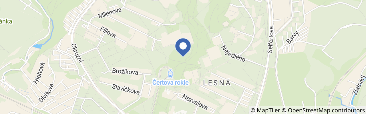 Mapa - Čertova rokle