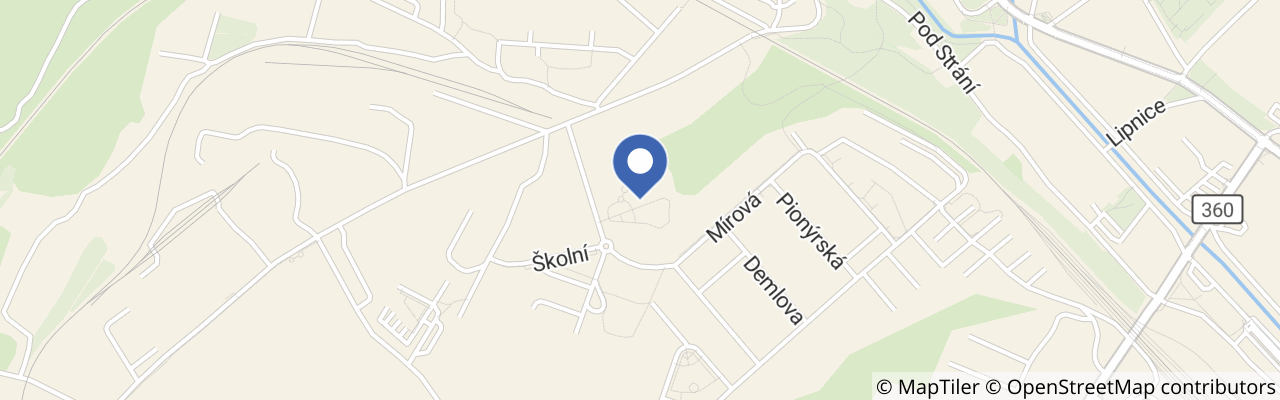 Mapa - Areál dopravního hřiště