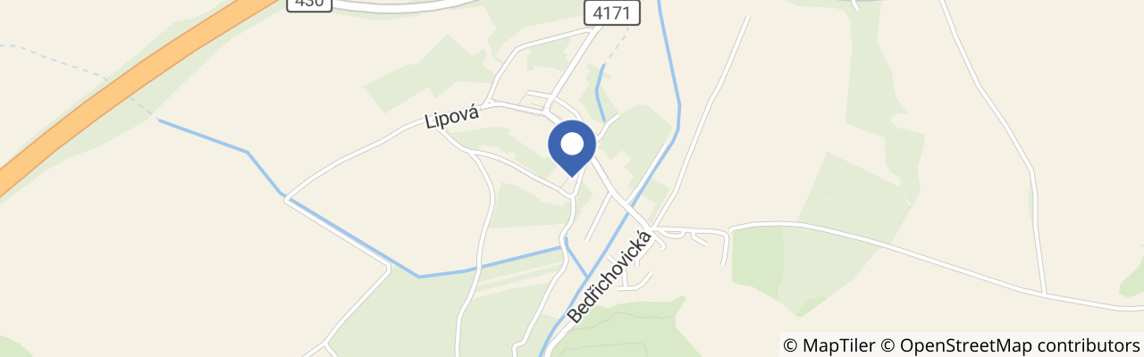 Mapa - Hřiště Bedřichovice nad Temží