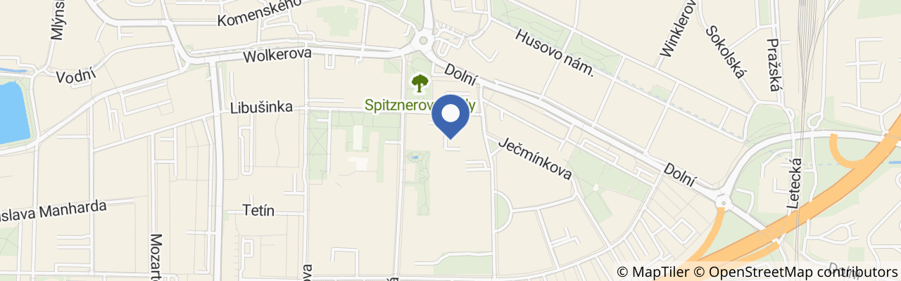 Mapa - Dětské hřiště Studentská
