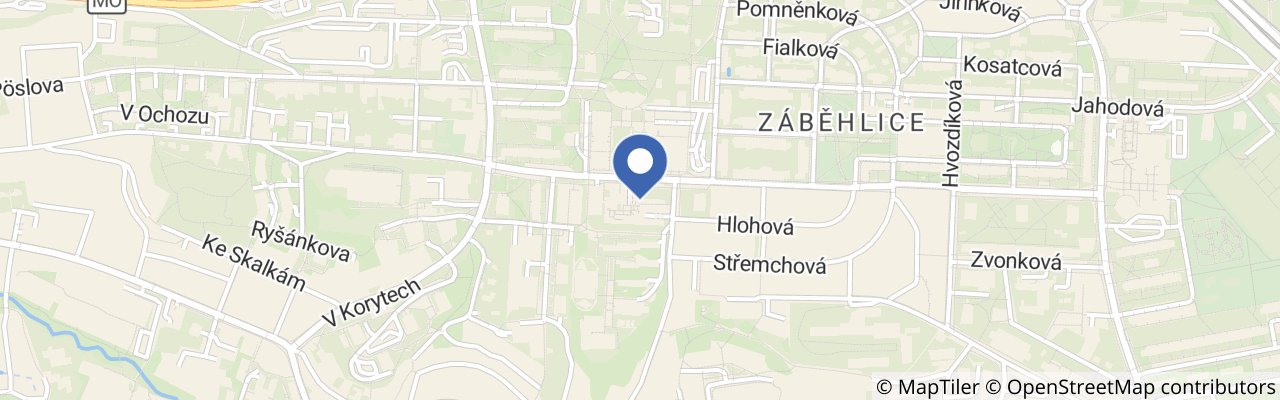Mapa - Solná jeskyně Zahradní Město