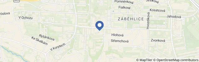 Mapa - Solná jeskyně Zahradní Město