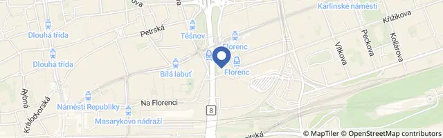 Mapa - Muzeum Prahy