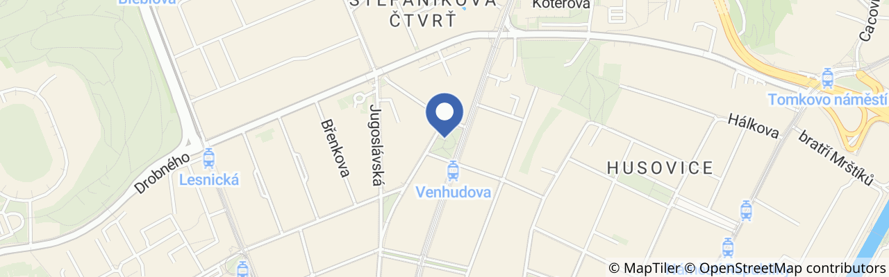 Mapa - Hřiště v parku Stanislava Krátkého