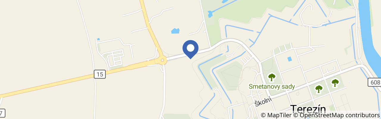 Mapa - Kukuřičné bludiště Terezín