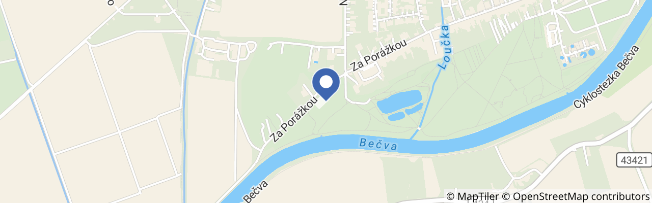 Mapa - Skatepark Lipník nad Bečvou