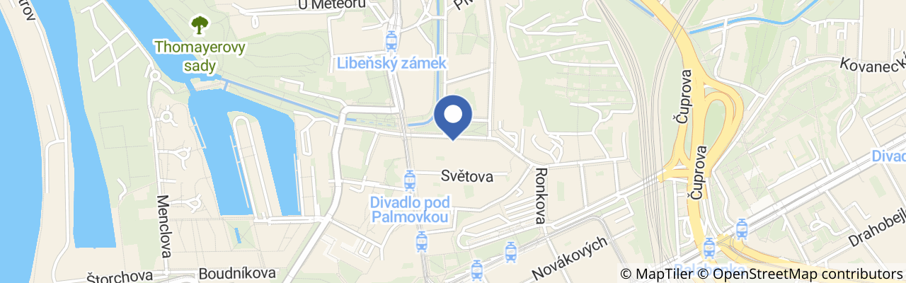 Mapa - ToFitko Pod Palmovkou
