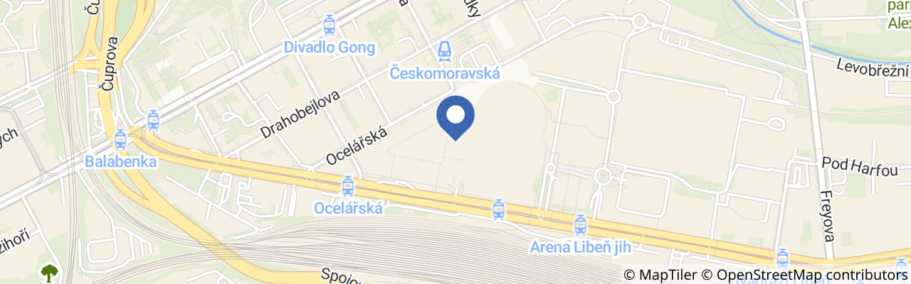 Mapa - Kluziště Galerie Harfa