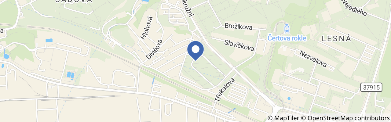 Mapa - Hřiště Třískalova