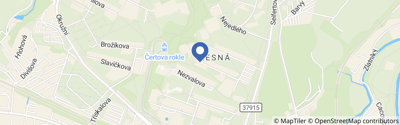 Mapa - Hřiště Šrámkova