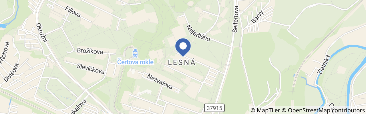 Mapa - Hřiště Arbesova