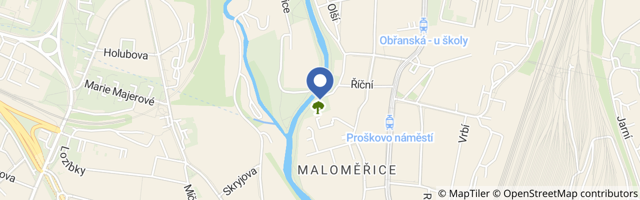 Mapa - Hřiště Selská