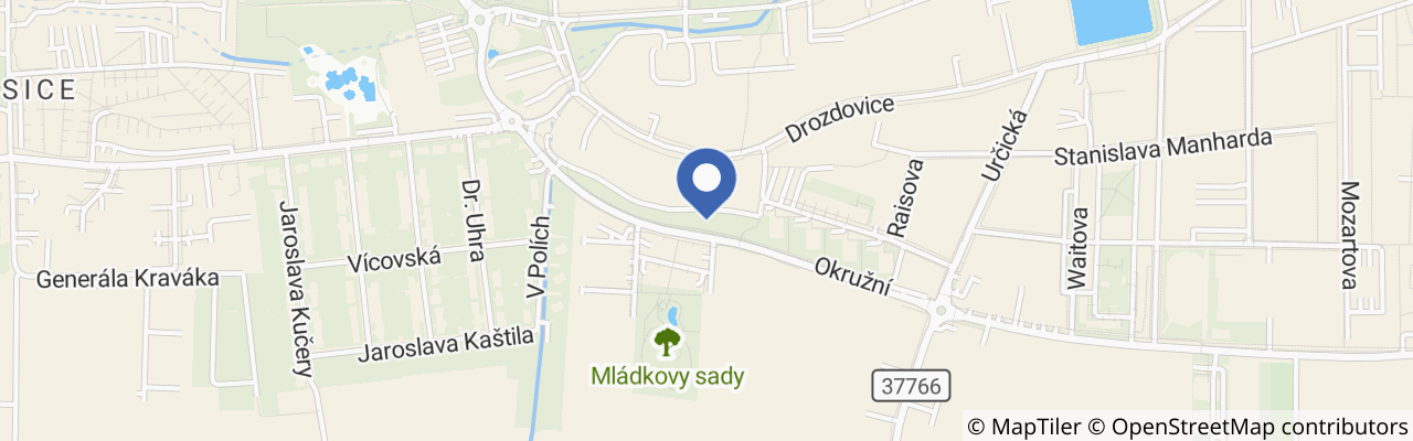 Mapa - Dětské hřiště Okružní
