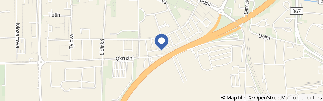 Mapa - Dětské hřiště Okružní