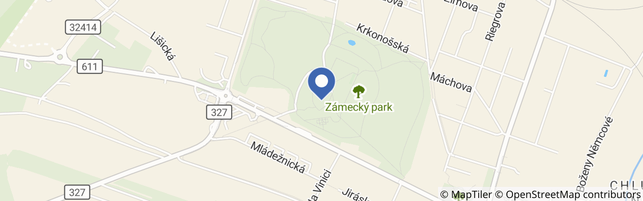 Mapa - Zámek Karlova Koruna