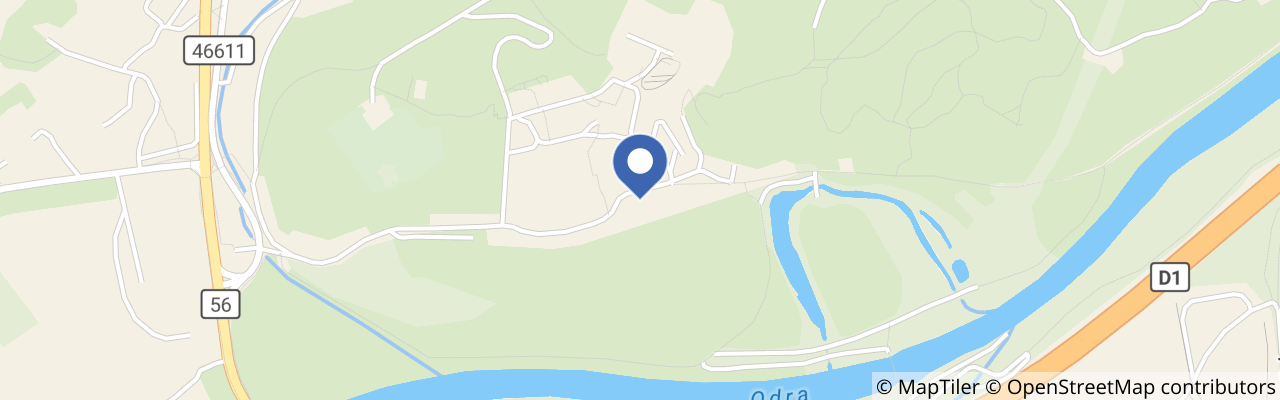 Mapa - Lanové bludiště Landek