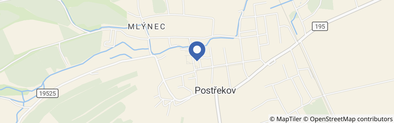 Mapa - Svatojakubská pouť Postřekov 2026