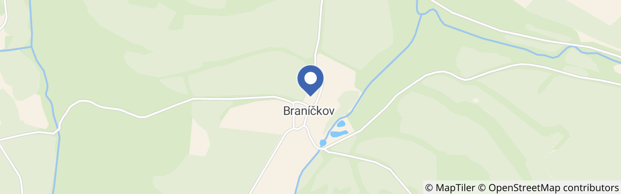 Mapa - Apartmány Braníčkov